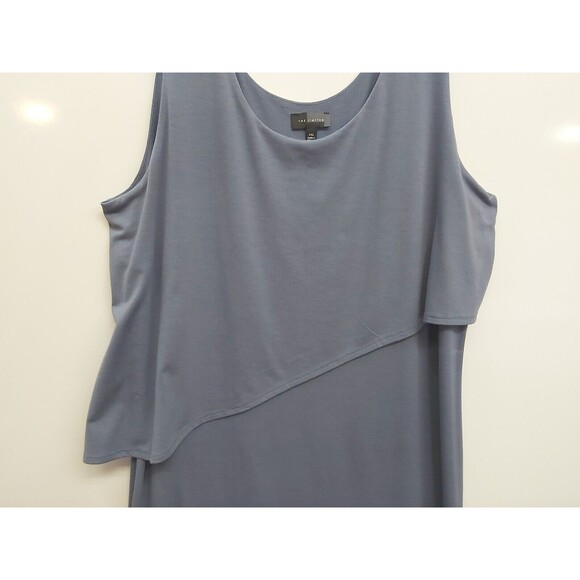 Women's The Limited Blue Sleeveless Midi Dress size 2x - Picture 4 of 10